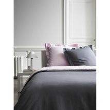 Housse de couette et 2 Taies d'oreiller Bicolore - 240 x 260 cm - Coton Percale