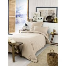 Housse de couette flanelle 140 x 200 cm Candice Sable