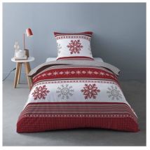 Housse de couette Flanelle 140x200 adele + 1 taie