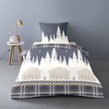 Housse de couette Flanelle 140x200 rim + 1 taie