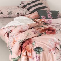 Housse de couette fleurie d'été 140x200 cm (Lit 80)