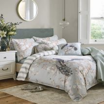 Laura Ashley - Housse de couette Belvedere Duckegg 200 x 200cm Vert bleuté