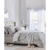 Laura Ashley - Housse de couette Josette Steel 200 x 200cm Gris