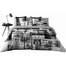 Enveloppe de couette Naturals downtown bed de 180 3 pièces 260 x 220 cm