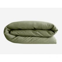 Housse de couette Palace 100% coton teint lavé Vent Du Sud Palace Sauge - Housse de couette 240 x 220 cm