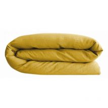 Housse de couette Palace 100% coton teint lavé Vent Du Sud Palace Curry - Housse de couette 140 x 200 cm