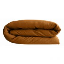 Housse de couette Palace 100% coton teint lavé Vent Du Sud Palace Terre Cuite - Housse de couette 200 x 200 cm