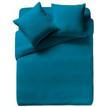 Essix - Housse de couette Tendresse en gaze de coton lavée - Paon
