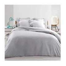 Housse de couette Percale - Astoria Gris - 260 x 240 cm.