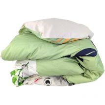 Housse de couette percale de coton panda 140x200 cm