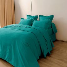 Housse de couette percale de coton peigné 'Julian' toutes dimensions Coton Pur Julian Paon - Housse de couette 240 x 220 cm