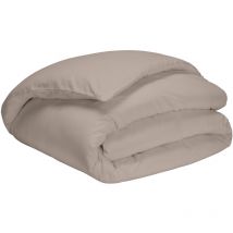 Housse de couette percale lin 260x240 cm