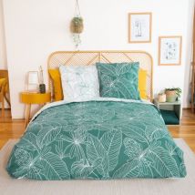 Côté Déco - Housse de couette réversible 240x220 tilda + 2 taies 100% coton adouci 57 fils/cm2