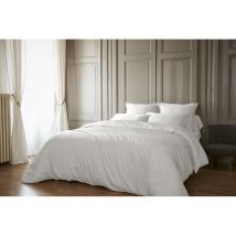 Housse de couette 'Salomé' Viscose de bambou 120 fils/cm² - Couleur: Salomé Chantilly - Taille de housse de couette: Housse de couette 240 x 220 cm