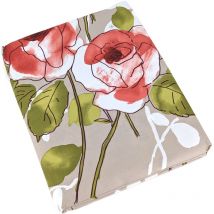 Housse de couette satin coton roseraie 140x200 cm