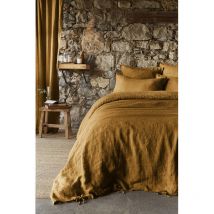 Housse de couette "Soline" toutes dimensions Lin lavé - Couleur: Soline Caramel - Taille de housse de couette: Housse de couette 260 x 240 cm