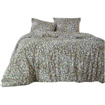 Housse de couette + taie 140 x 200 cm Myosotis fleurie