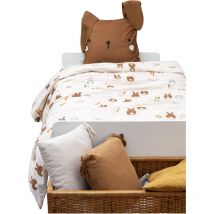 Housse de couette + taie 140 x 200 cm Pompon le petit lapin