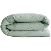 Housse de couette uni percale de coton manoir 200x200 cm