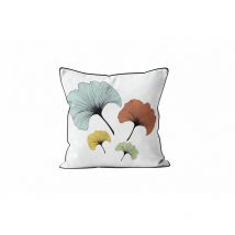 Housse de coussin 40x40 cm ginkgo, par Soleil d'Ocre