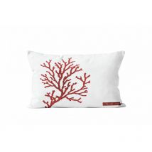 Housse de coussin 32x50 cm corail, par Soleil d'Ocre