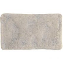 Housse de coussin aux fleurs d'hibiscus Argent 30x50 cm