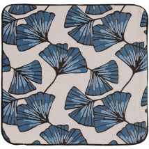 Housse de coussin Biloba Bleu 40x40 cm