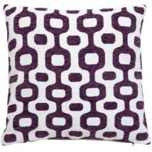 Housse de coussin chenille 40x40 violet