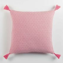 Housse de coussin Corail Merina Pompon