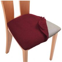 Housse de coussin de chaise de bureau à domicile, coussin de siège carré, housse anti-salissure, housse de chaise incurvée élastique, housse de