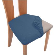 Housse de coussin de chaise de bureau à domicile, coussin de siège carré, housse anti-salissure, housse de chaise incurvée élastique, housse de
