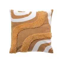 Housse de Coussin Déco 'Mirade' 40x40cm Camel