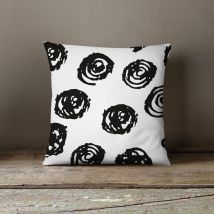 Housse de coussin design flick Black and White