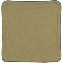 Housse de coussin en poly/lin Vert foncé 40x40 cm
