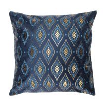 Housse de Coussin en Velours 'Sofia' 40x40cm Bleu