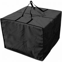 Dazzler - Housse de coussin imperméable et anti-poussière pour sac de rangement pour coussin d'extérieur noir,pour la protection des meubles