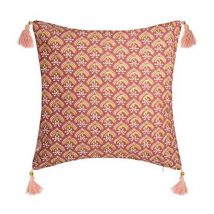 Housse de Coussin Imprimé 'Hindou' 40x40cm Rouge