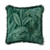 Housse de Coussin Imprimé 'Jungle' 40x40cm Vert