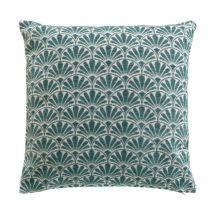 Housse de Coussin Jacquard 'Echo' 40x40cm Bleu