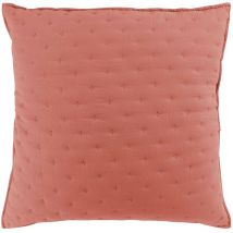 Housse de Coussin microfibre 60x60 cm Mellew Terracotta