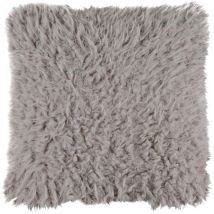 Housse de coussin mouton taupe 40 x 40 cm
