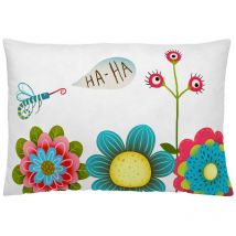 Naturals Hiboo Housse de coussin réversible de 50x30 cm