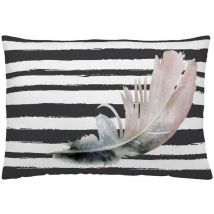 Karel Cushion Cover de, Cotton, Grey, 50 x 30 cm - Naturals