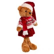 Iperbriko - Housse de coussin Orso Ralphy rouge 40x40 cm