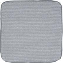 Housse de coussin passepoilée Gris clair 40x40 cm