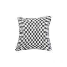 Housse de Coussin tendance noir et blanc - 40x40cm - Noir