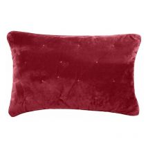 Housse de coussin velours - Finition surpiqures 'Gipsy' Vent Du Sud Gipsy Pourpre - Coussin 40 x 60 cm