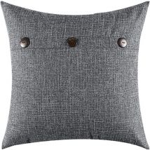Housse de coussin,Coussin de garnissage 45x45 cm - Gris- Polyester