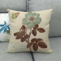 Housse de coussin,Coussin de garnissage 45x45 cm - Rétro b- linge de haute qualité