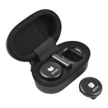 Lifcausal - Système de micro sans fil boya Omic-U-B avec 1 récepteur + 2 émetteurs + station de charge, portée 50m, batterie intégrée compatible